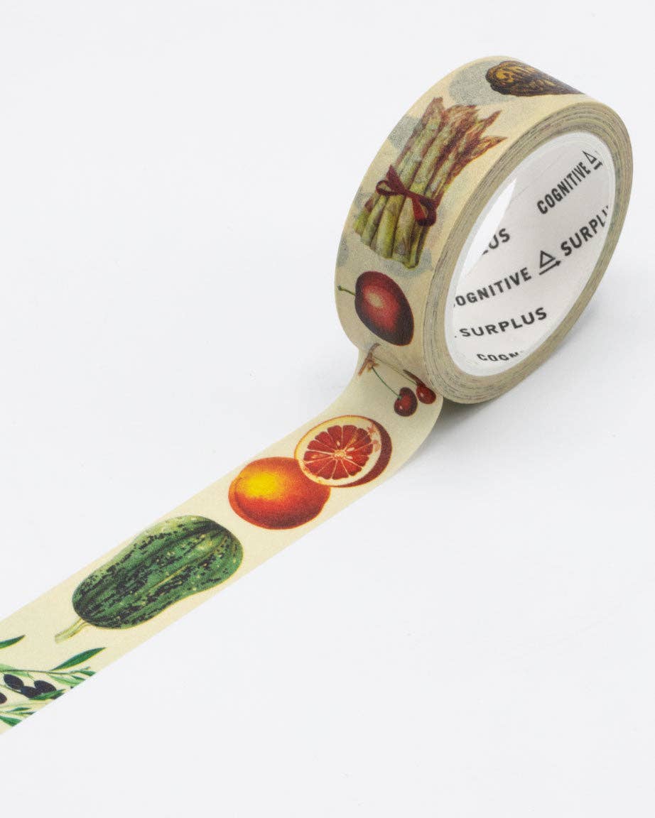 COGNITIVE SURPLUS Fruit & Vegetable Harvest Washi Tape