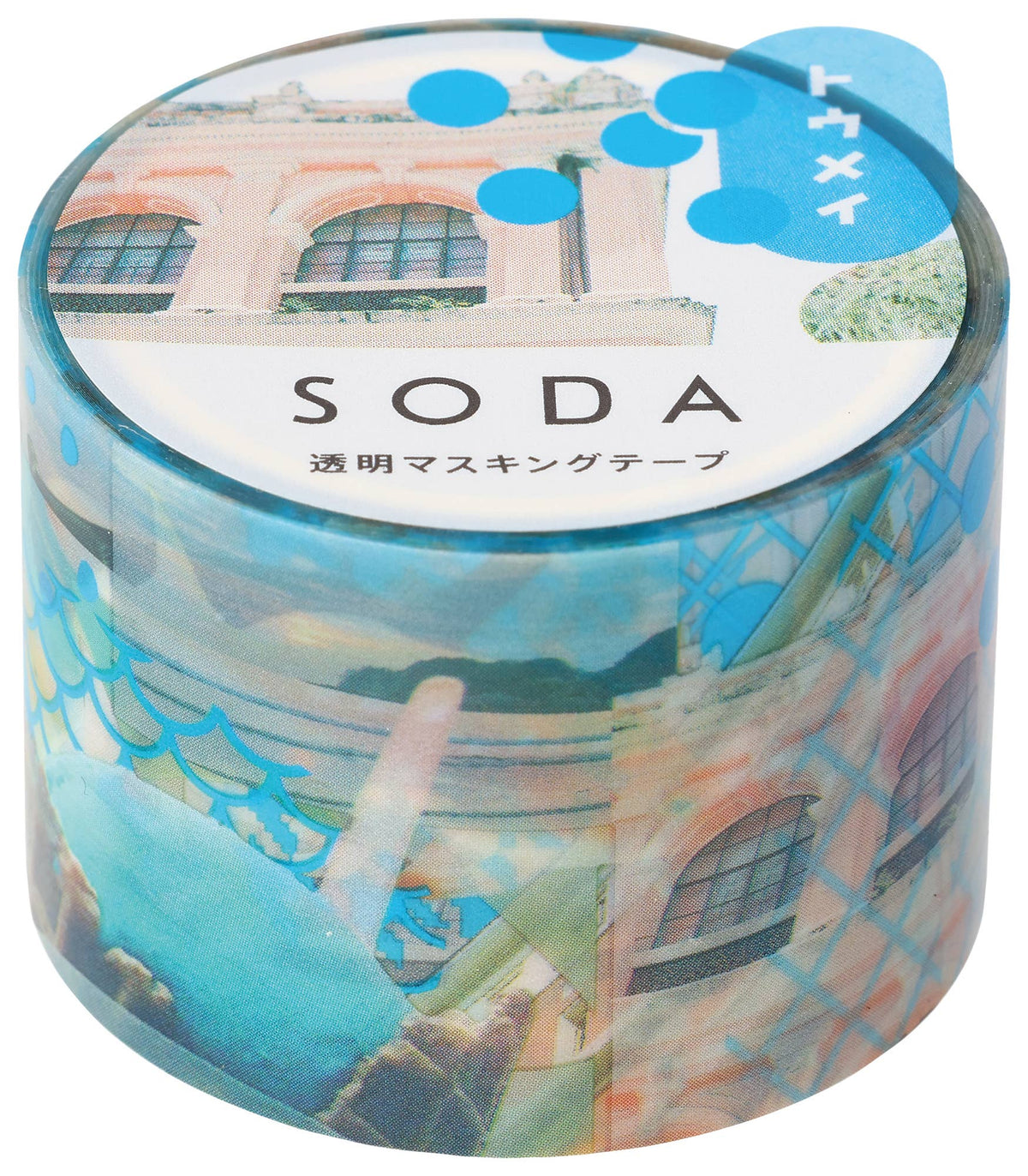 SODA transparent Masking Tape 1.2" WIDE