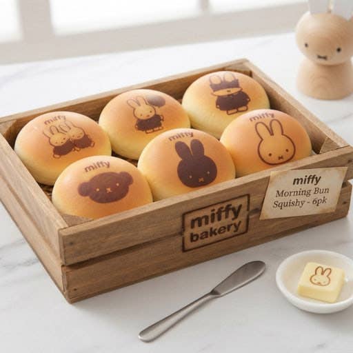 Miffy Viral Morning Bread Roll Soft Squishy