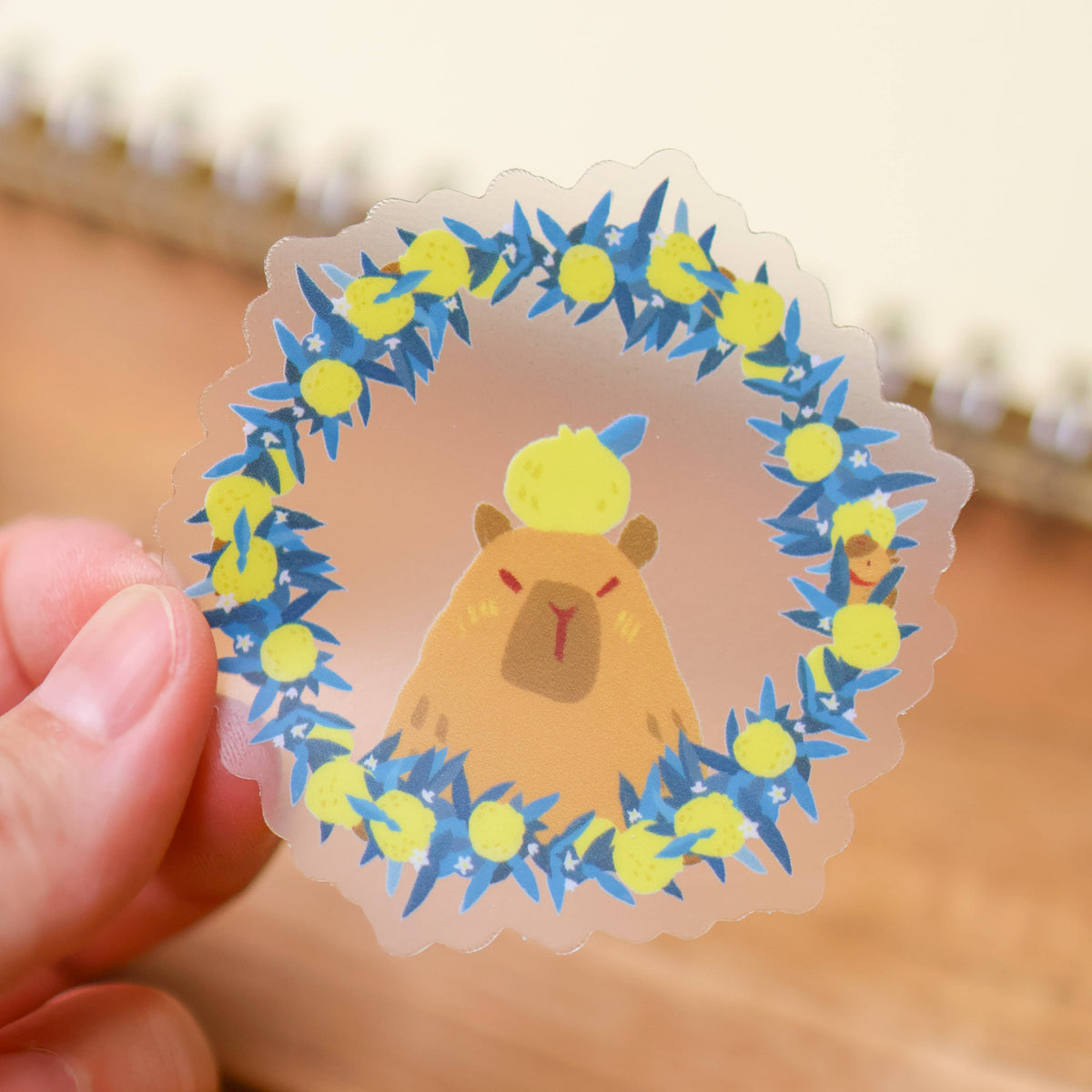 Vinyl Sticker (Transparent) Capybara