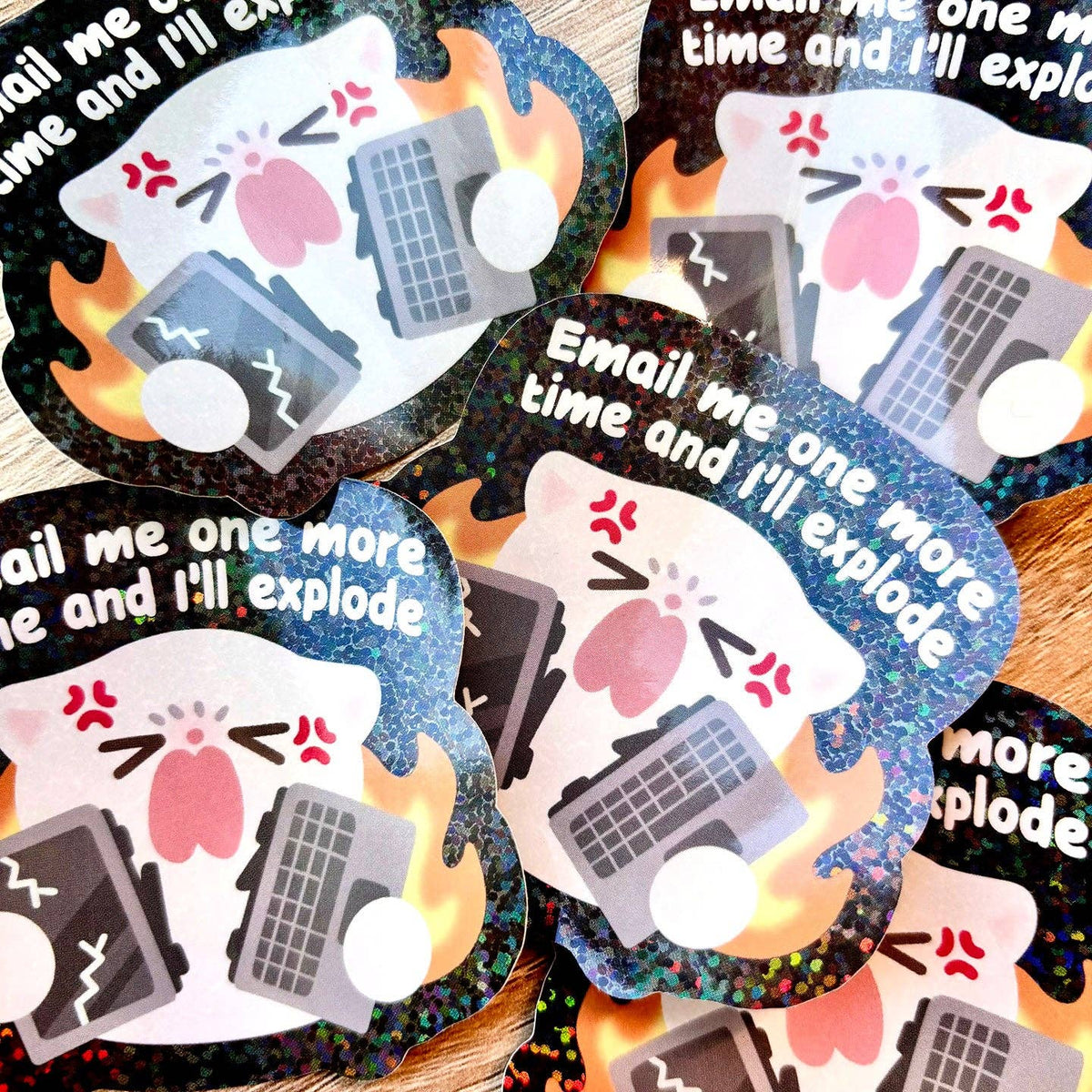 Vinyl Sticker - Email Me and I'll Explode