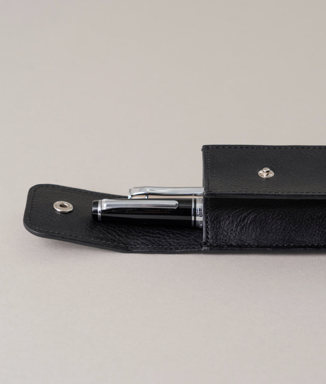 Button Leather Pen Case - Point of View