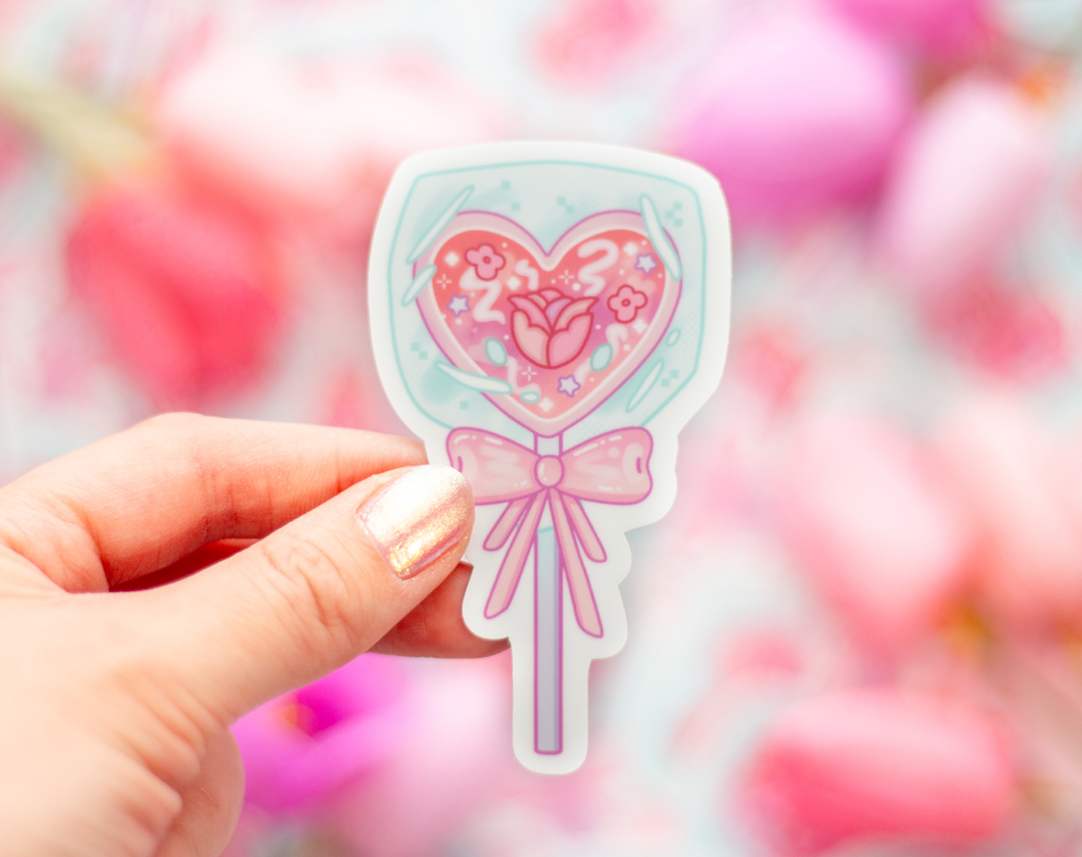 Heart Lollipop Sticker