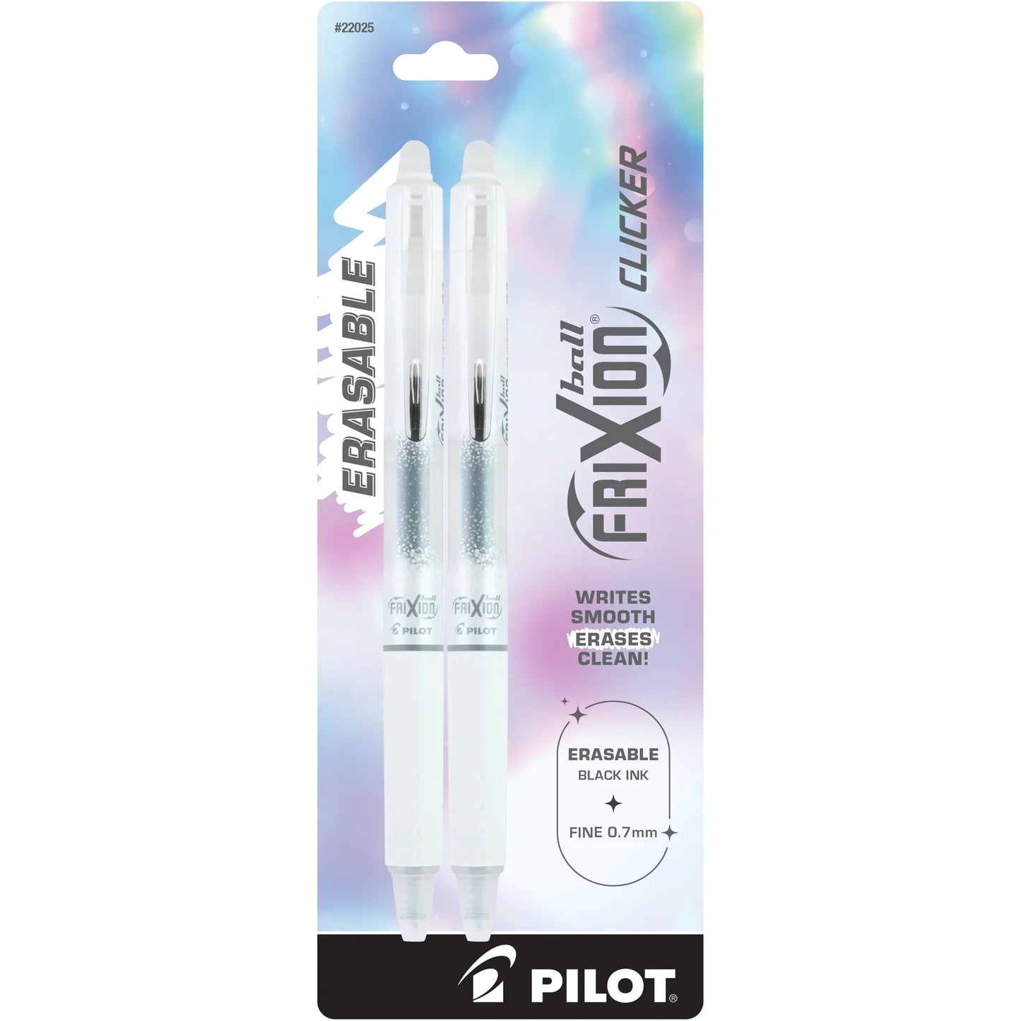 FRIXION CLICKER AURA FINE BLACK 2PK