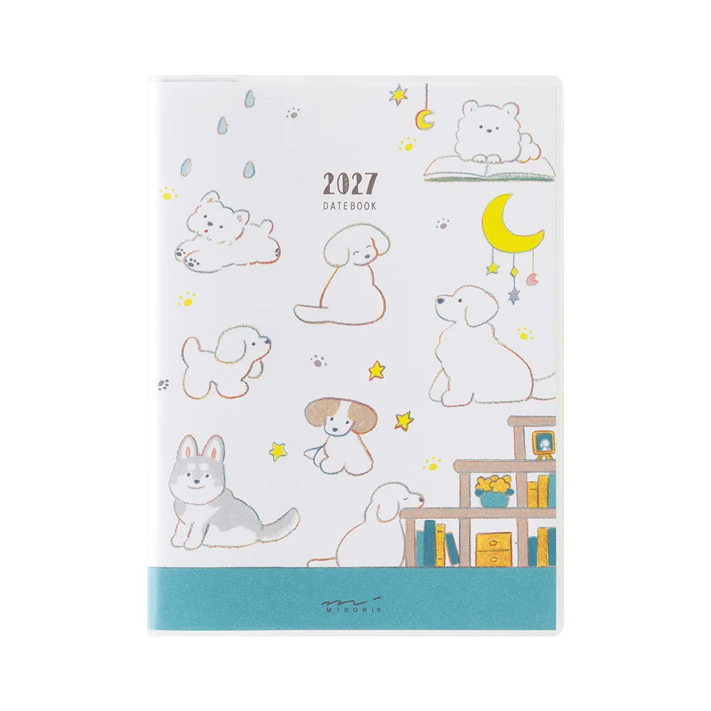 Midori POCKET DIARY A6 DOG 2027