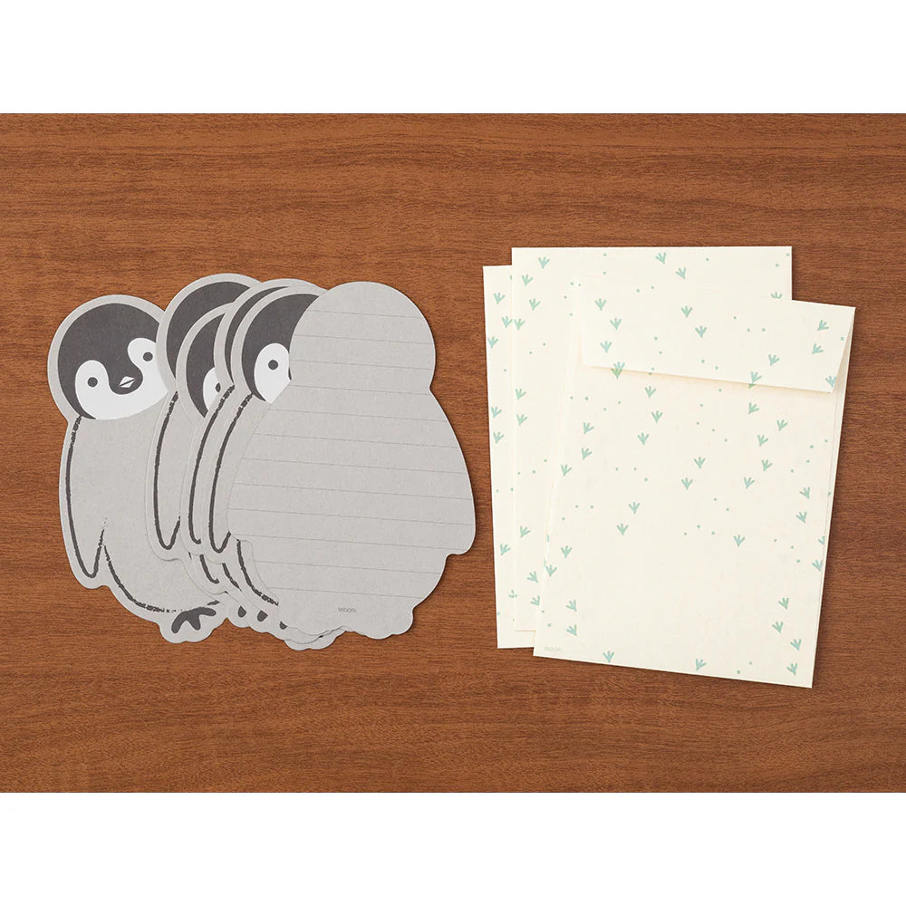 Midori Letter Set Penguin