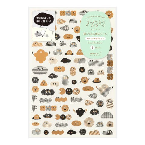 Midori Mini Monster Yuru Log Sticker Sheet