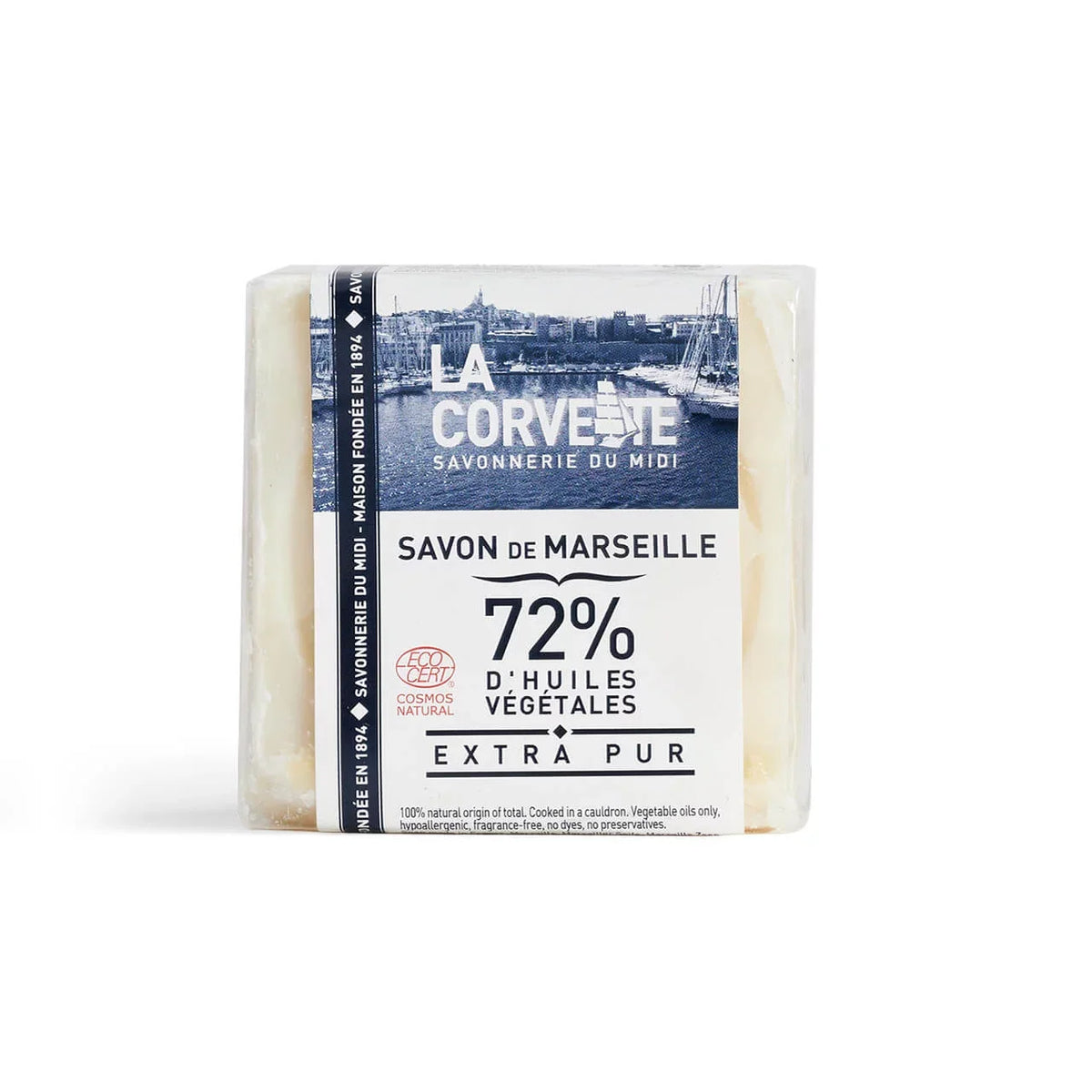 LA CORVETTE Savon De Marseille EXTRA PURE SOAP CUBE