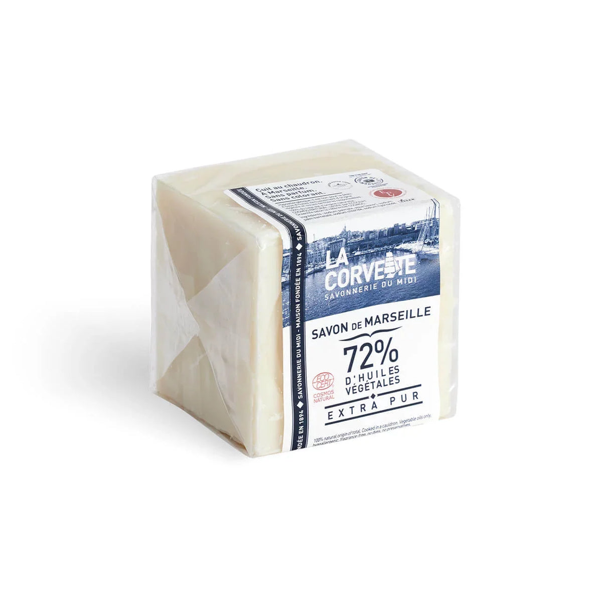 LA CORVETTE Savon De Marseille EXTRA PURE SOAP CUBE