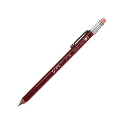 OHTO WOODEN MECH PENCIL 0.5 MINI Wine
