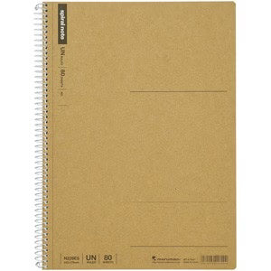 Maruman SPIRAL NOTE BASIC - B5 - PLAIN - 80 SHEETS