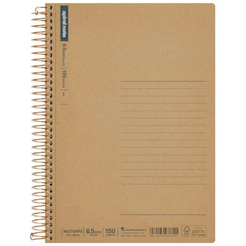 Maruman SPIRAL NOTE BASIC LINE A5 150 SHEETS