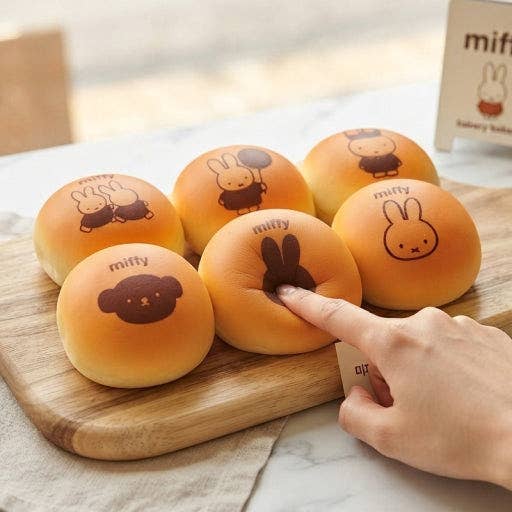 Miffy Viral Morning Bread Roll Soft Squishy
