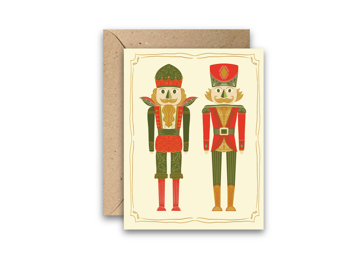 Royal Nutcrackers – Gold Foil Holiday Greeting Card