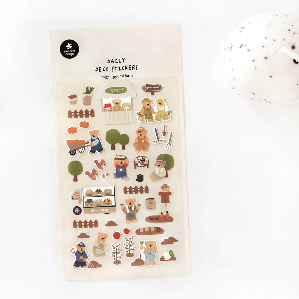Suatelier Design "Ggumi Farm" Sticker Sheet