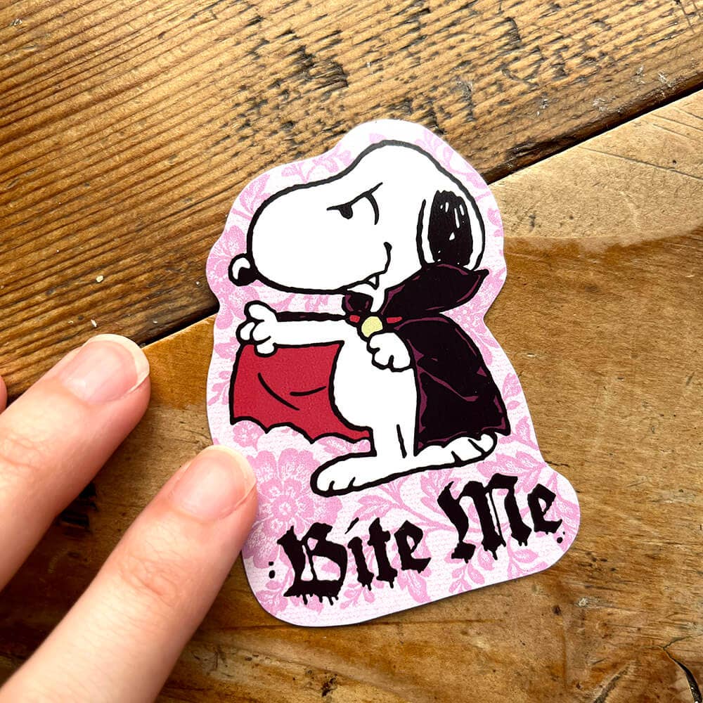 Vampire Snoopy - Die-Cut Sticker (Halloween, Spooky)