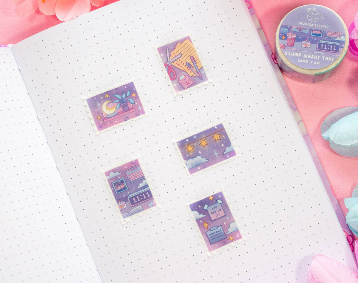 Study Night Stamp Washi Tape