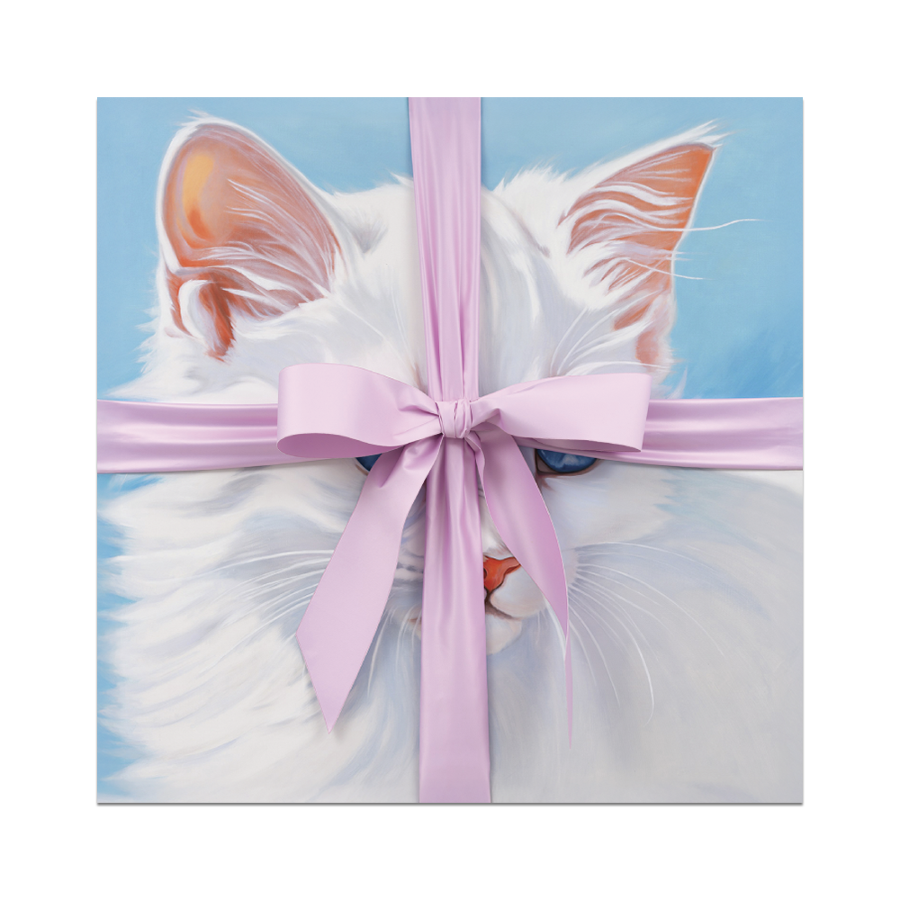 Milk by Eliza Douglas - Die-Cut Sticker (Cat, Bow, Pet)