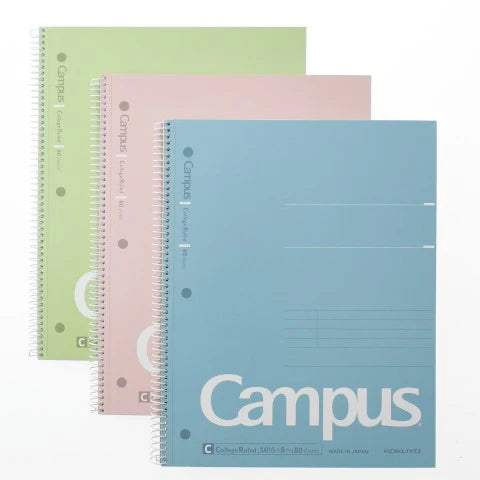 Campus Spiral College Ruled Notebook (Set of 3)