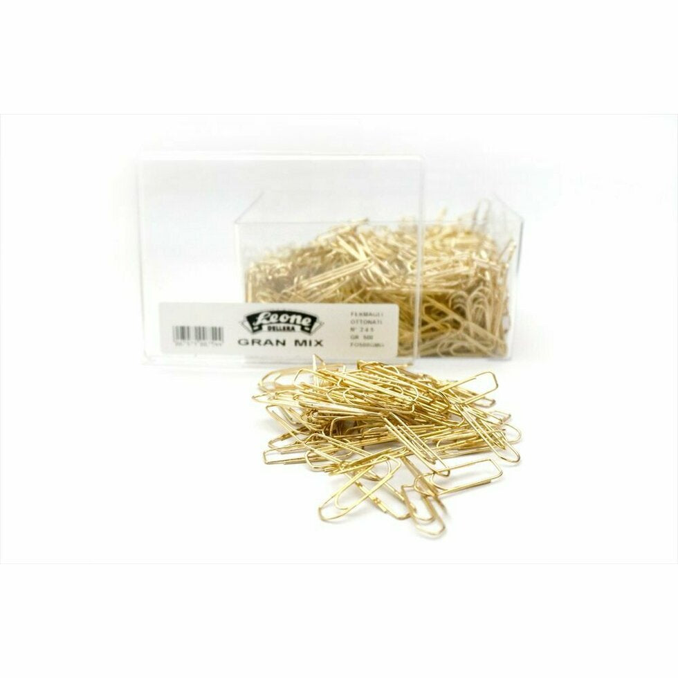 BRASS plated clips, 3 different lengths, 500 grams