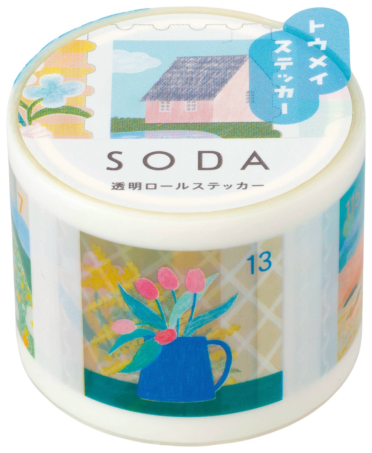 SODA transparent Masking Tape Sticker type