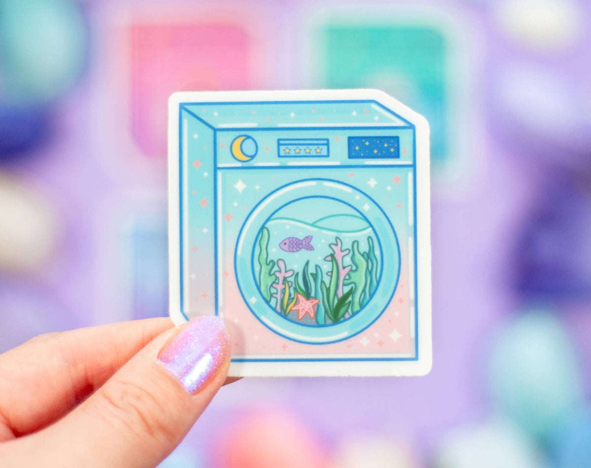 Laundry Machines Vinyl Sticker