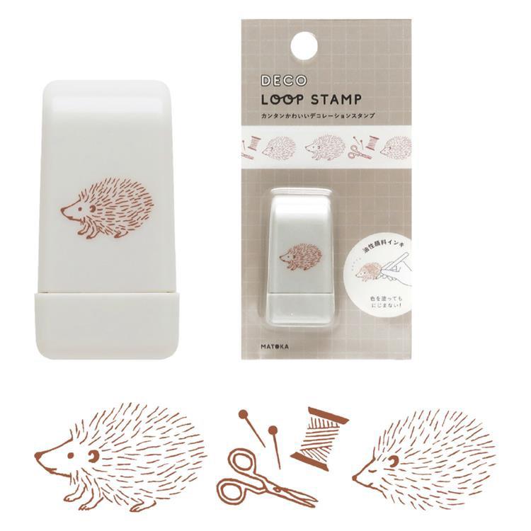 MATOKA Deco Loop roller stamp – Hedgehog design