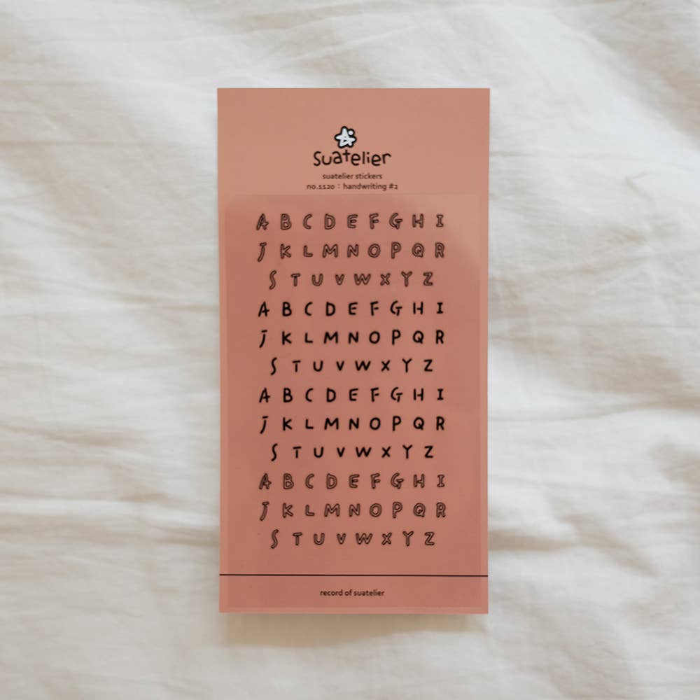 Suatelier Design Handwriting #2 Sticker Sheet