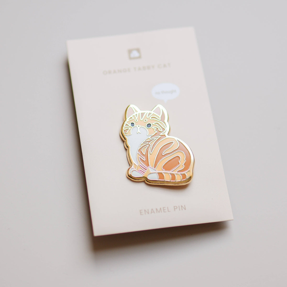 Enamel Pin - Orange Tabby Cat