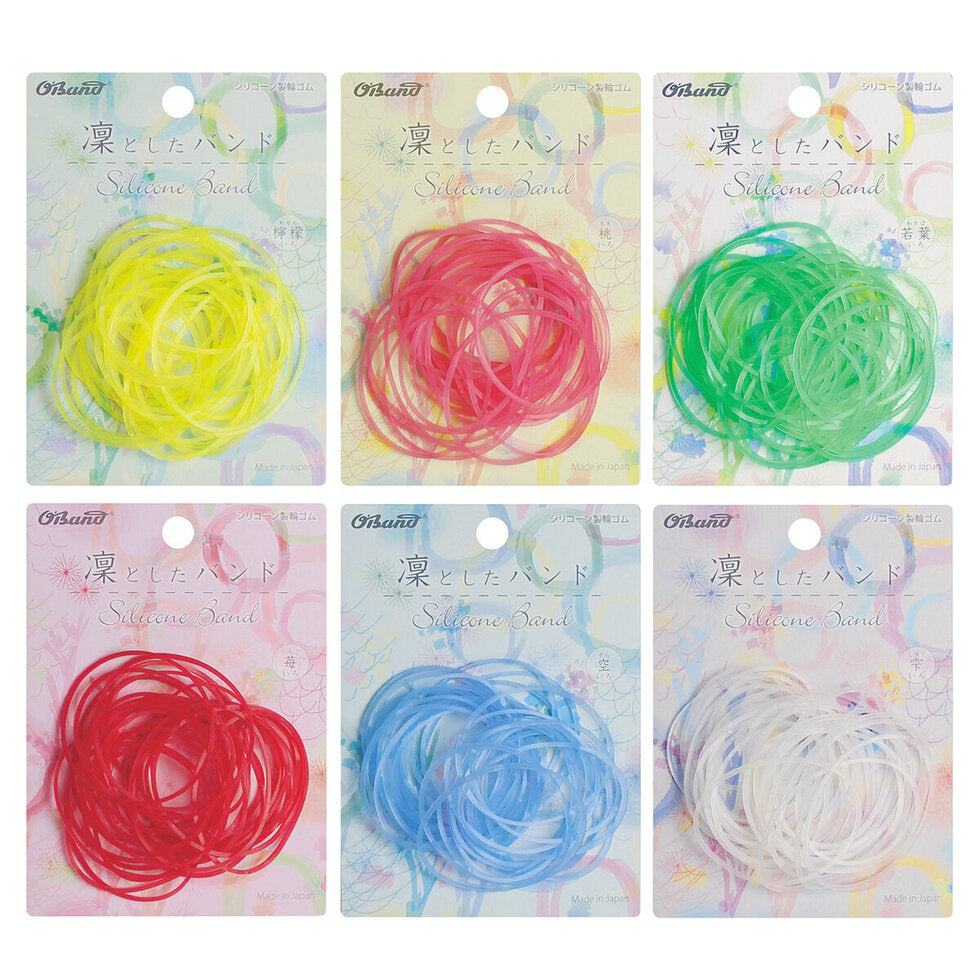 Kyowa Classic O'Band Rubber Bands - Silicone Bands, single color, 30 pcs