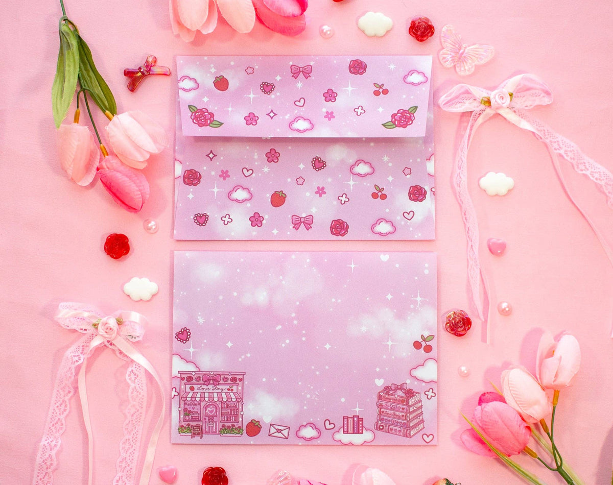 Unicorn Eclipse Love Story Envelopes