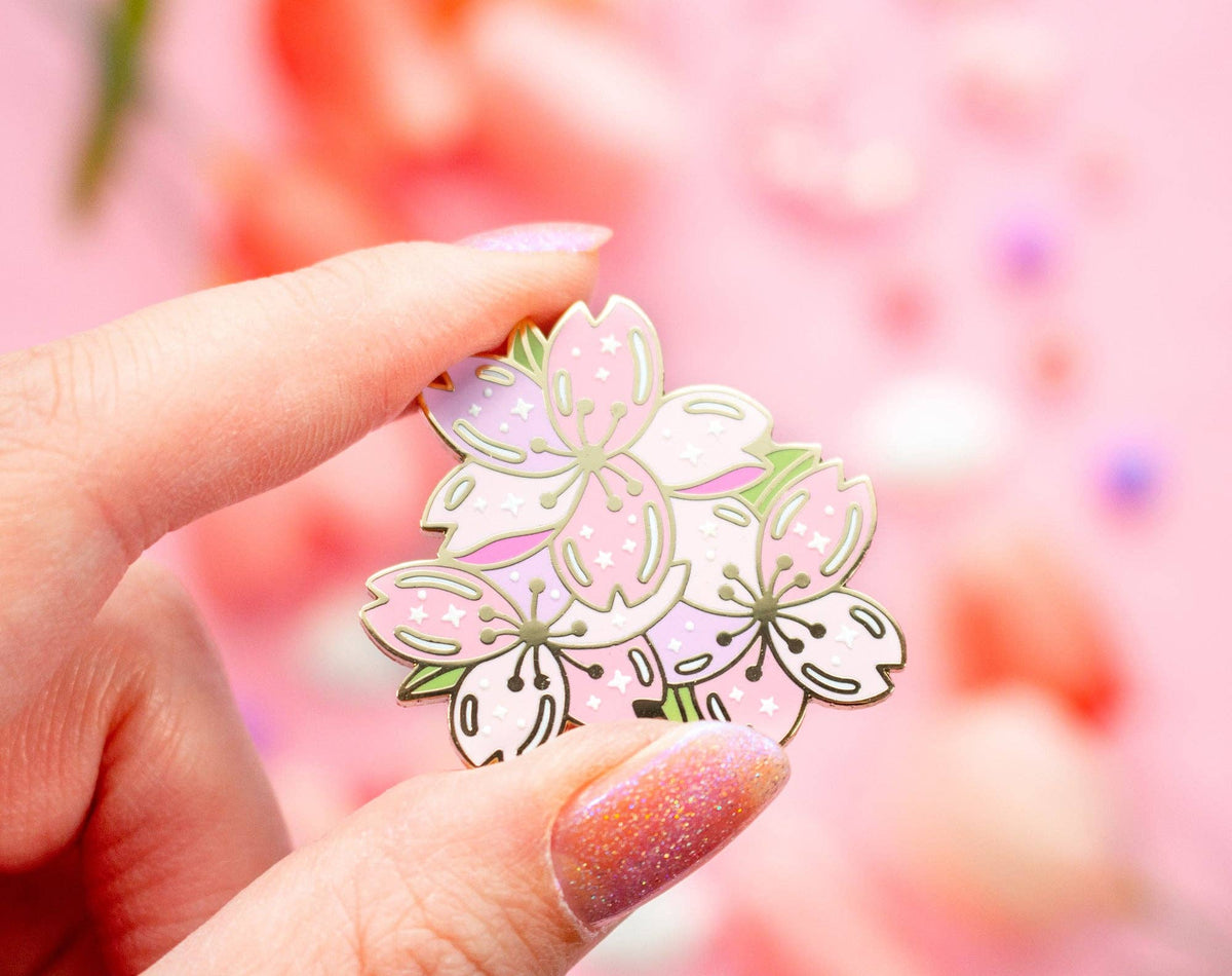 Unicorn Eclipse Sakura Enamel Pin