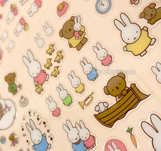 New! Miffy Epoxy Daily Life Sticker
