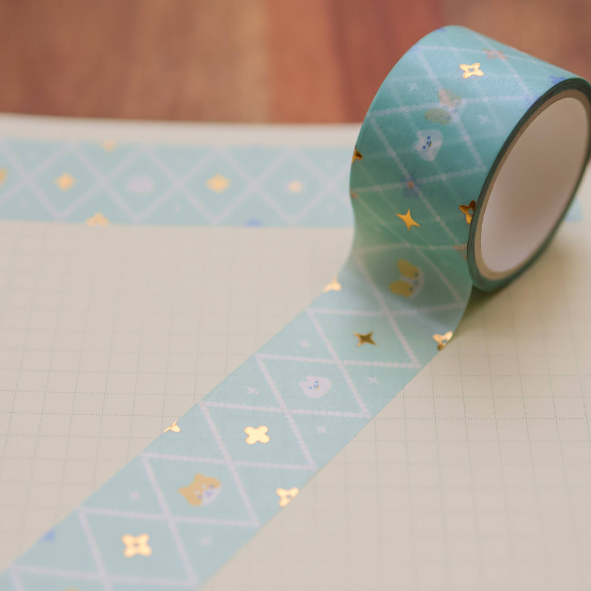 25mm Washi Tape (Foil) - Diamond Friends