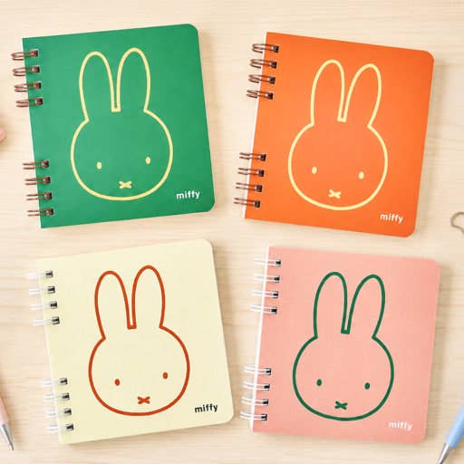 Miffy Double Twin-Ring Mini Notebook – 4 Colors