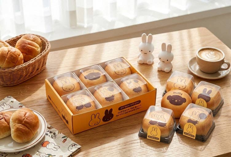 Miffy Viral Morning Bread Roll Soft Squishy