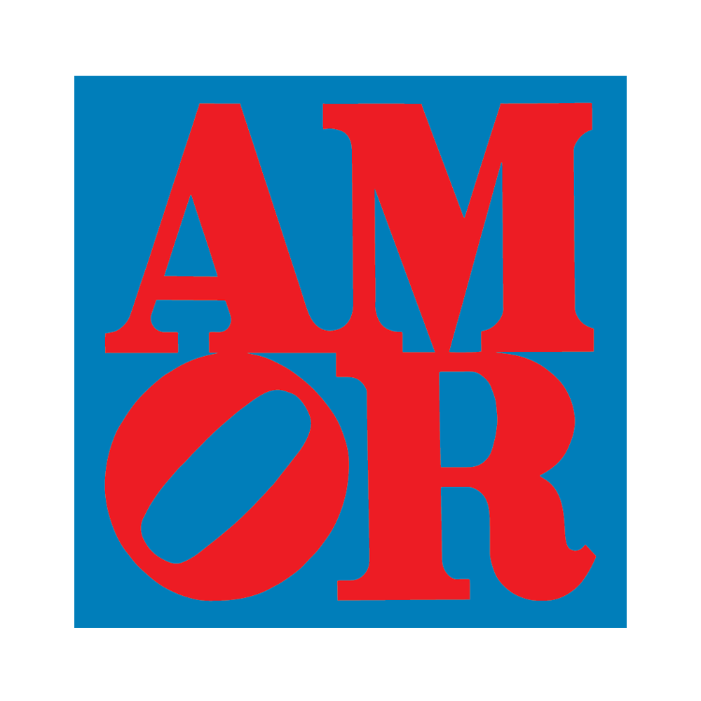AMOR by Robert Indiana (Valentines) - Die-Cut Sticker