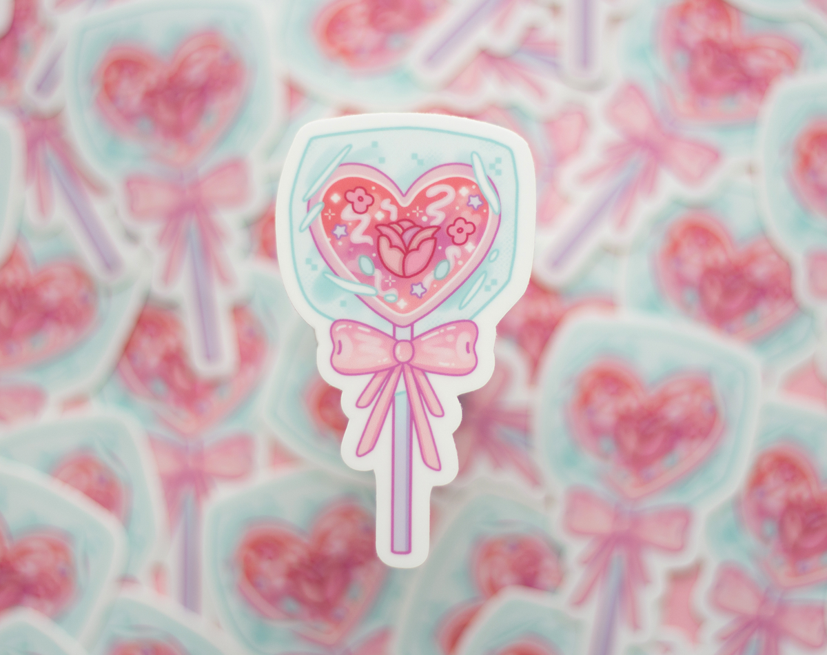 Heart Lollipop Sticker