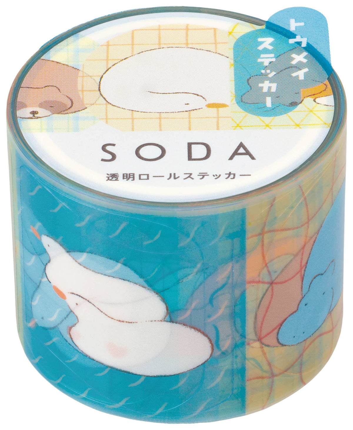 SODA transparent Masking Tape Sticker type