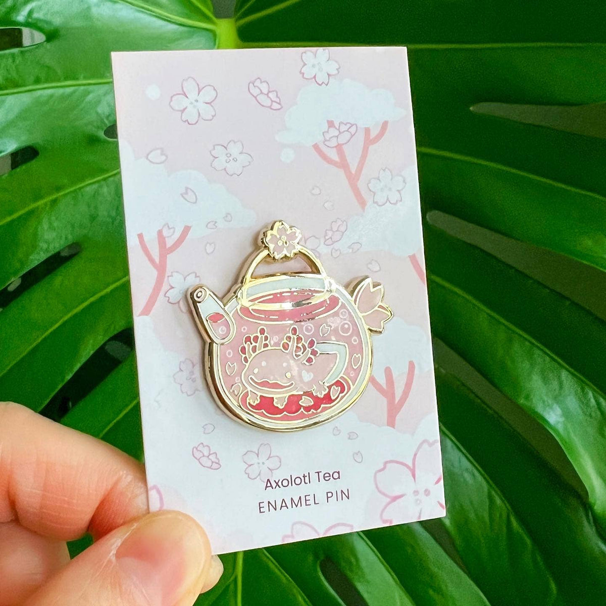 Enamel Pin - Axolotl Tea