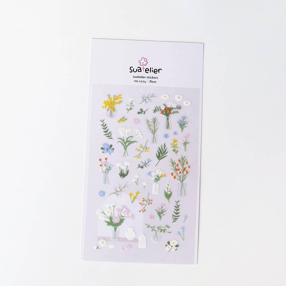 Suatelier Design "Fleur" Sticker Sheet