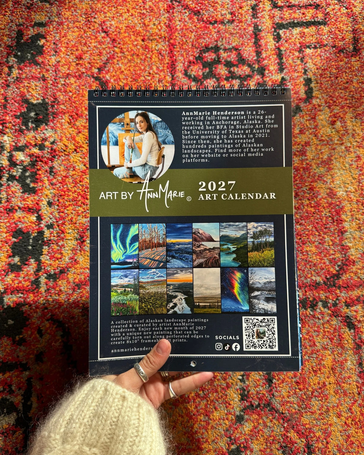 2027 Alaskan Art Calendar by AnneMarie Henderson