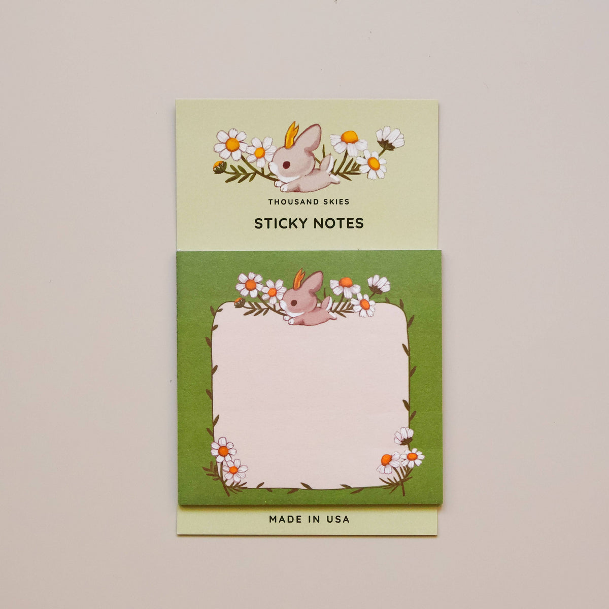 Sticky Notes- Jackalope's Garden (Green)