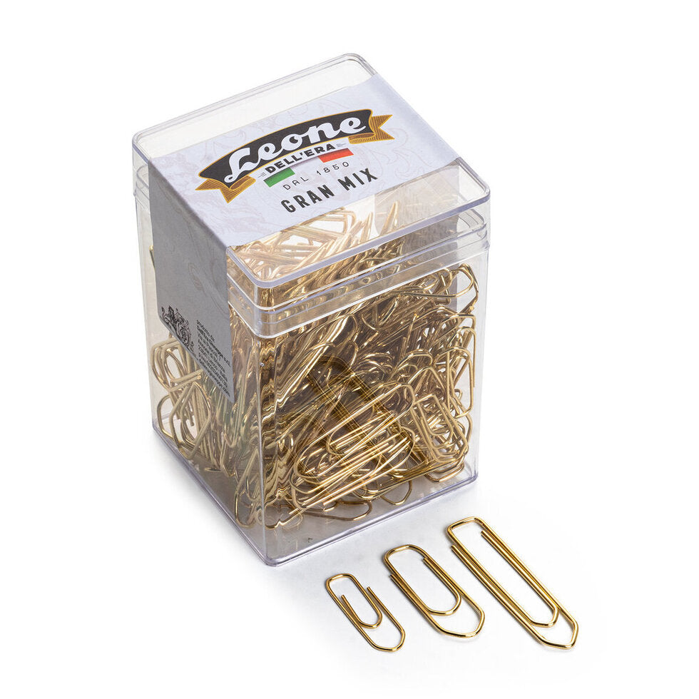 BRASS plated clips, 3 different lengths, 125 gram