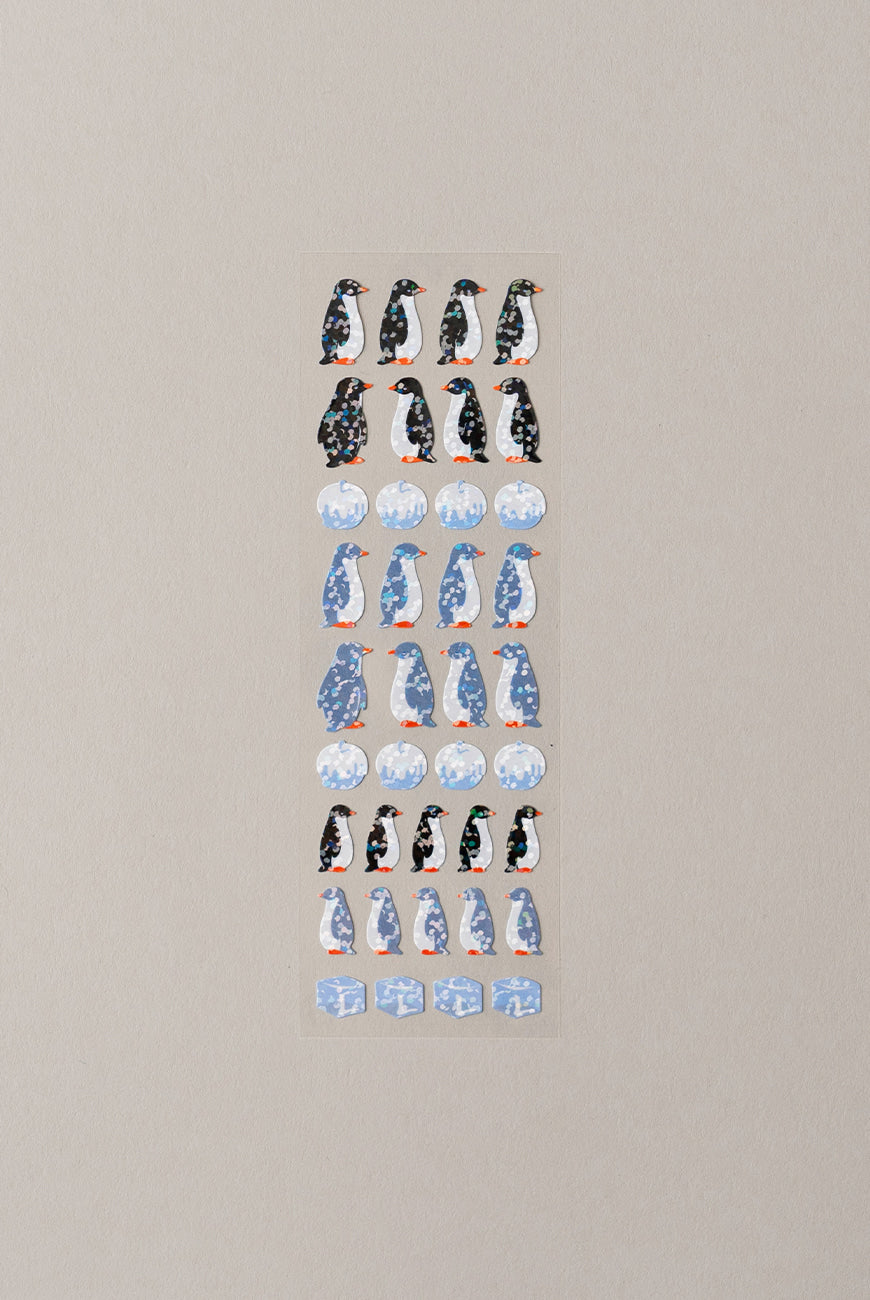 Winter Apple Penguin Sticker