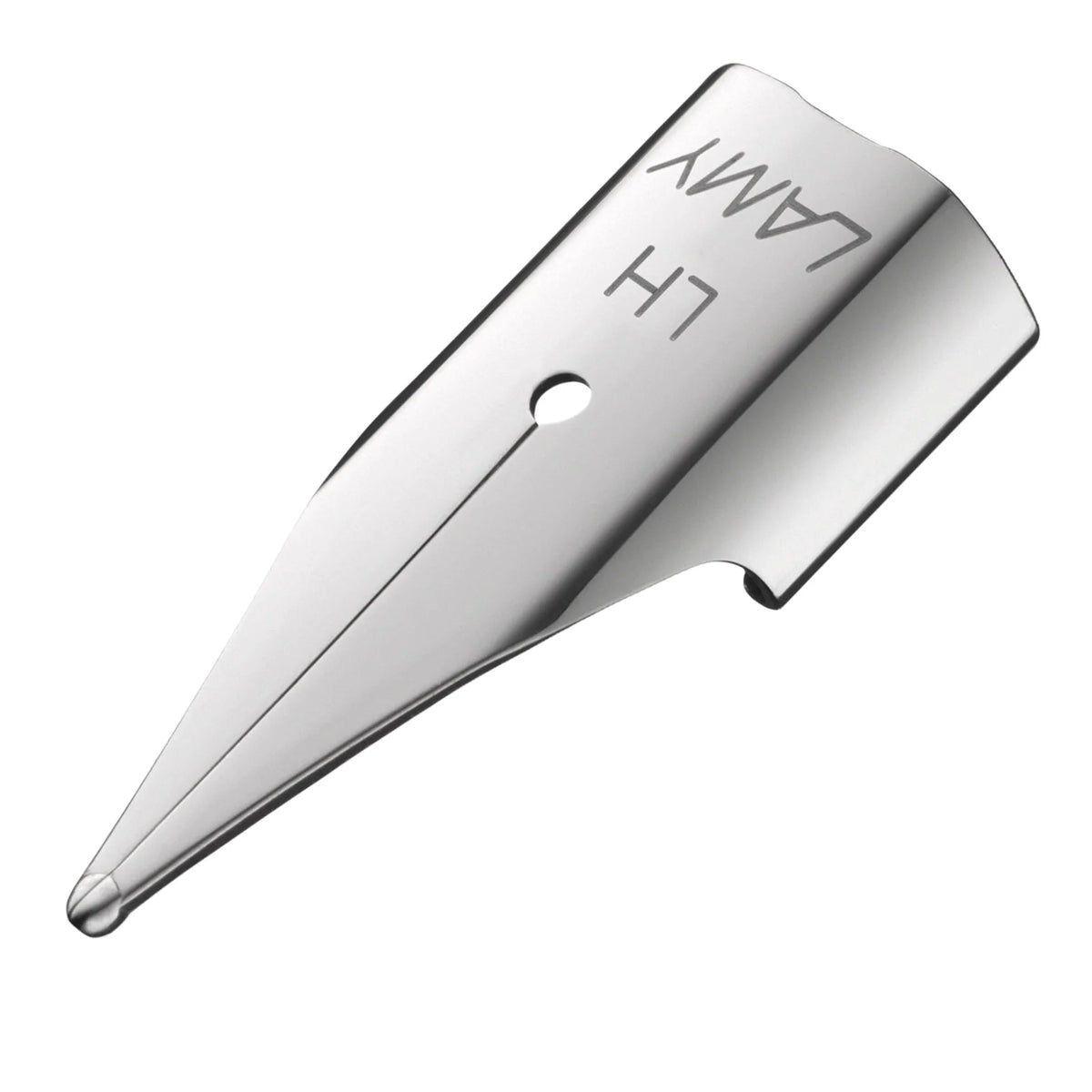 Lamy Z50 replacement fountain pen nib in polished steel, left-hand