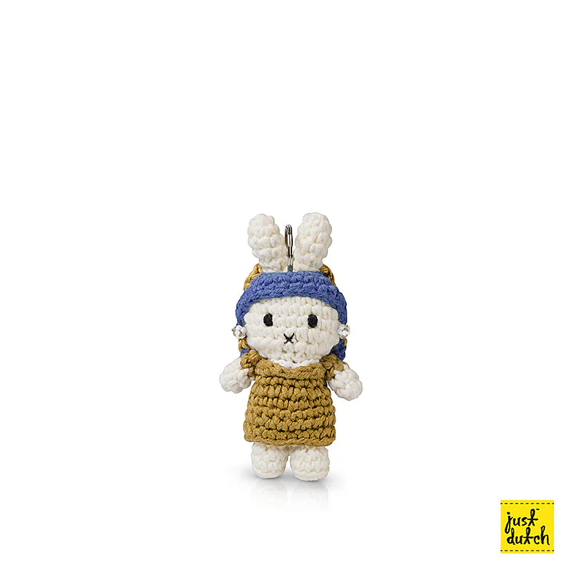 Miffy handmade and her girl with a pearl earring dress key hanger