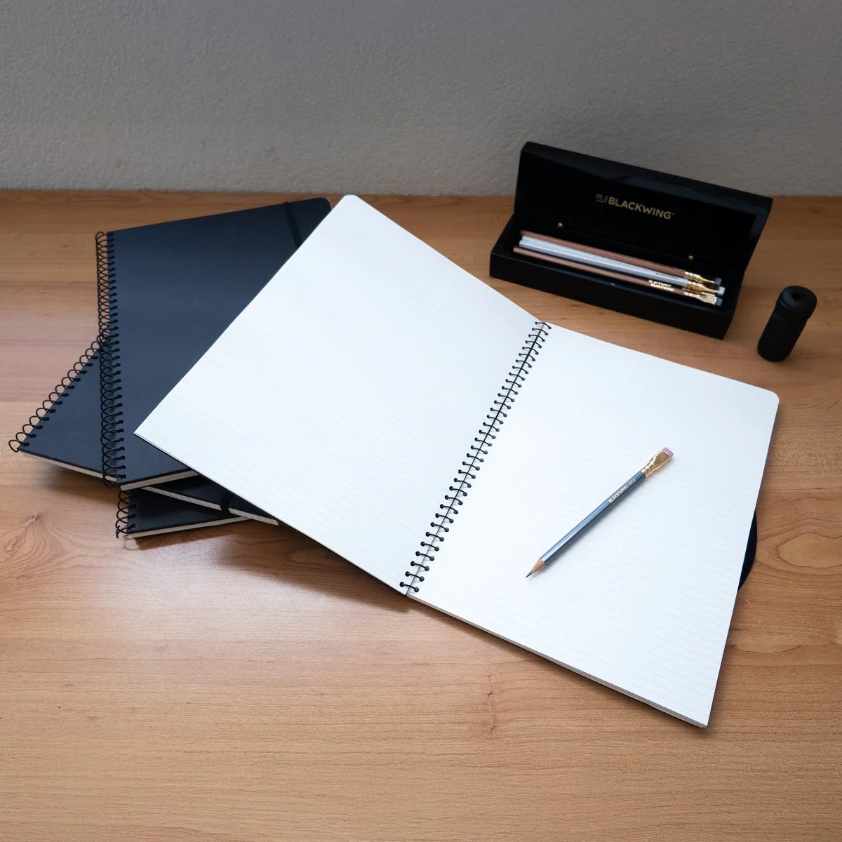 Blackwing A4 Spiral Notebook - Black