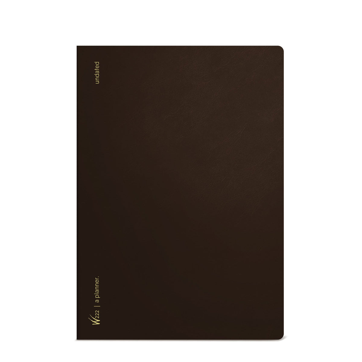 Wonderland222 A5 undated Core planner in Seattle Roast dark brown