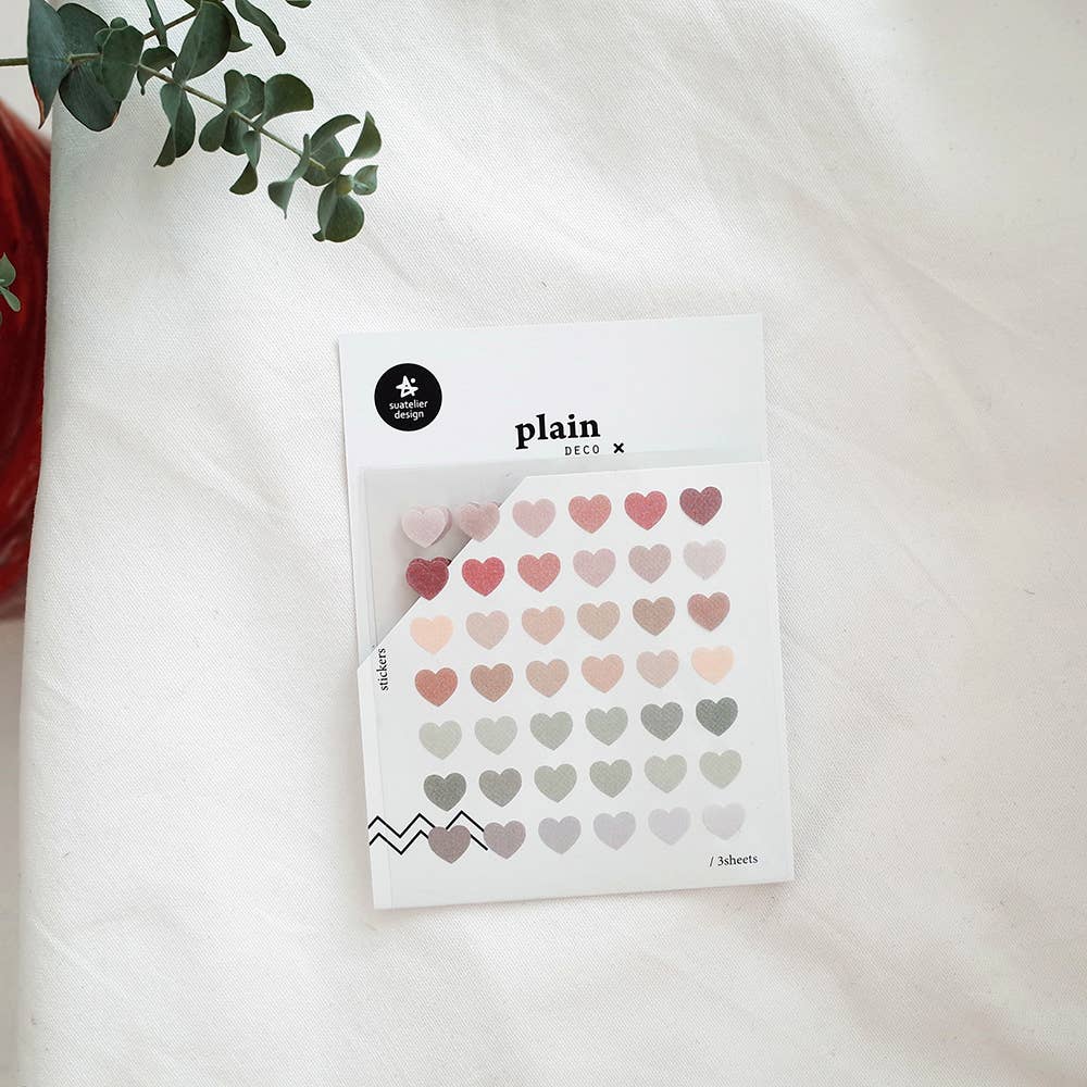 Suatelier Design Plain.52 Sticker Pack of 3